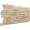 Ekena Millwork 49"W x 25 1/2"H x 1 1/4"D Acadia Ledge Stacked Stone, StoneWall Faux Stone Siding Panel, Sandstone PNU24X48ALSD - alternate 5